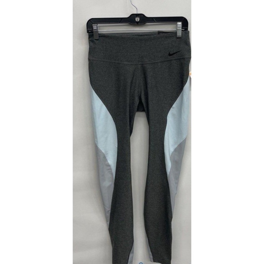 Nike Legend Tight Training Leggings Dri-FIT Colorblock Grey Blue Womens Medium